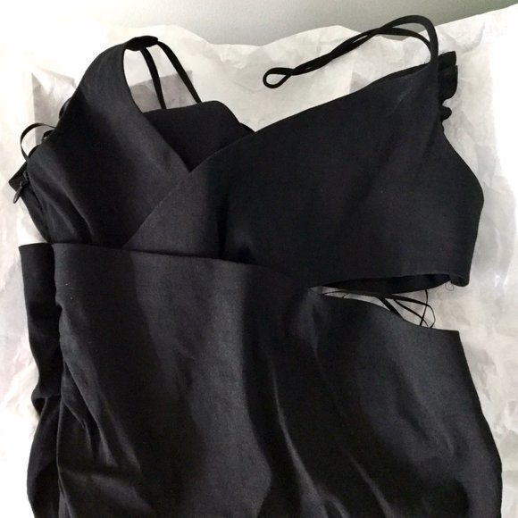Zara Black Cut Out Dress - Picture 7 of 7